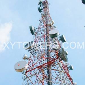Telecommunication Radio Broadcasting Steel Tower