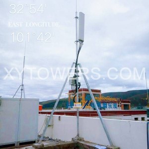 Rooftop Telecommunication GSM 5g Station Antenna Tower