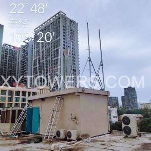 China Product New Megatro Cell Site Roof Top Tower