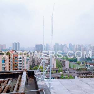 China Nuwe produk Megatro Cell Site Roof Top Tower