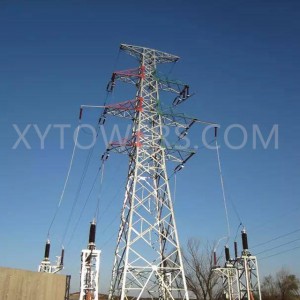 220-kV-Terminalturm aus feuerverzinktem Eckstahleisen