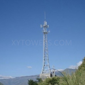 40M галванизирана микробранова антена радио челична цевка кула