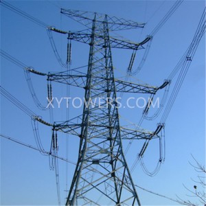 110 kV dvigubos grandinės plieno grotelių deformacijos bokštas