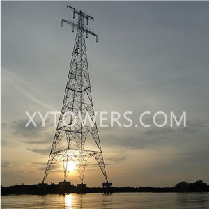220-kV-Doppelschleife über den Flussturm