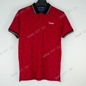 Men’s cotton printed short-sleeved lapel men’s polo shirt  SX-2349