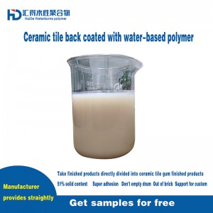 Veepõhise keraamilise plaadi liimi tooraine / veepõhise keraamilise plaadi tagakattega polümeeremulsioon HD903