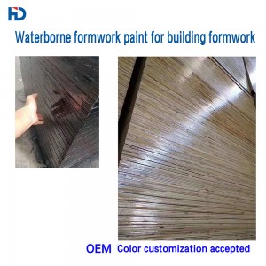 Barva za gradbene opaže na vodni osnovi/barva za tesnjenje robov vezanega lesa na vodni osnovi