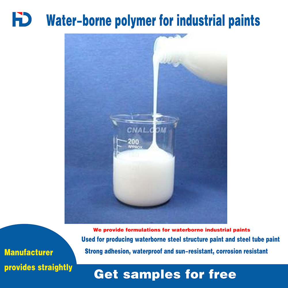 Bahan baku untuk cat industri / Cat struktur baja / Bahan baku untuk cat industri yang mengandung air / Emulsi polimer stirena-akrilik untuk cat industri yang mengandung air HD902 Gambar Utama