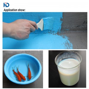 Segondè elastik ki enpèmeyab kouch / Segondè elastik Acrylic dlo polymère emulsyon pou bati waterpr HD505