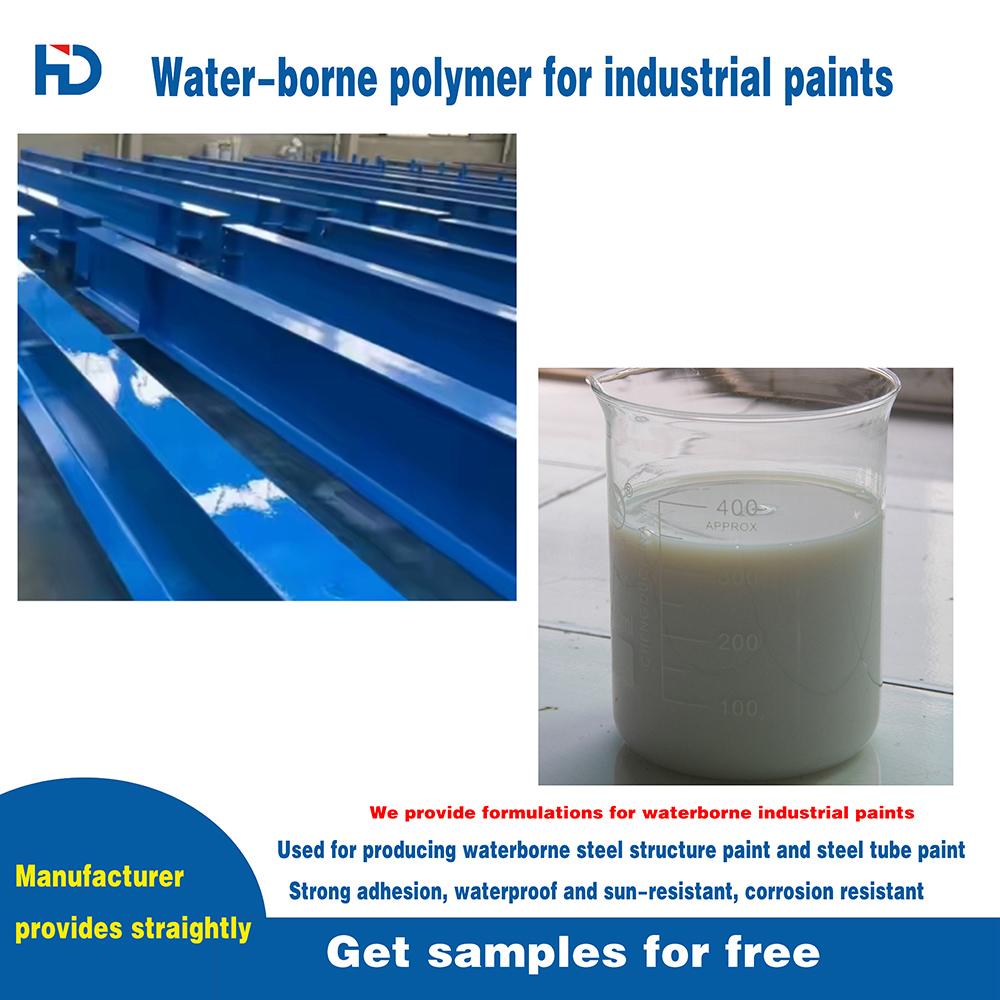 tyrene-acrylic polymer emulsion for waterborne industrial paint