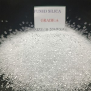 Fused Quartz Sand First Grade with Low Thermal Expansivity mainly used in Precision casting area. Main product specifications (0.5-0.2mesh,1-0 Mesh, 1-0.5mesh 40-70Mesh)