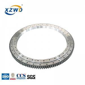 XZWD Jednoradový guľkový otočný krúžok Vonkajšie ozubené koleso pre tunelové vŕtacie stroje