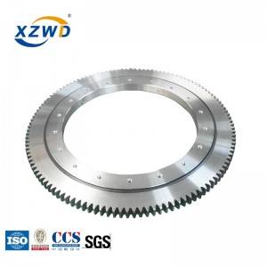 single row ball turntable slewing ring bearing with external gear