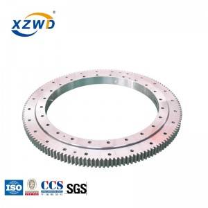 XZWD baris tunggal bal turntable slewing ring bearing