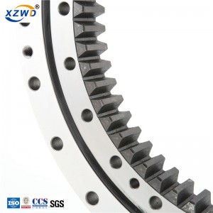 XZWD Slewing bearing factory na may mataas na kalidad na ngipin pinapatay ang turntable bearing