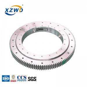 XZWD 4 titik sudut kontak bola turntable slewing bearing