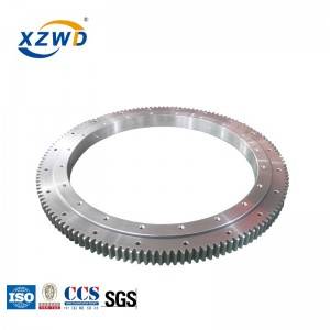 XZWD Single Row ball Slewing Bearing Ring Gear Luaran untuk Mesin Pengorek Terowong