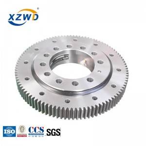 XZWD Diaméter leuwih leutik bal baris tunggal slewing bearing gear internal pikeun ngagantian