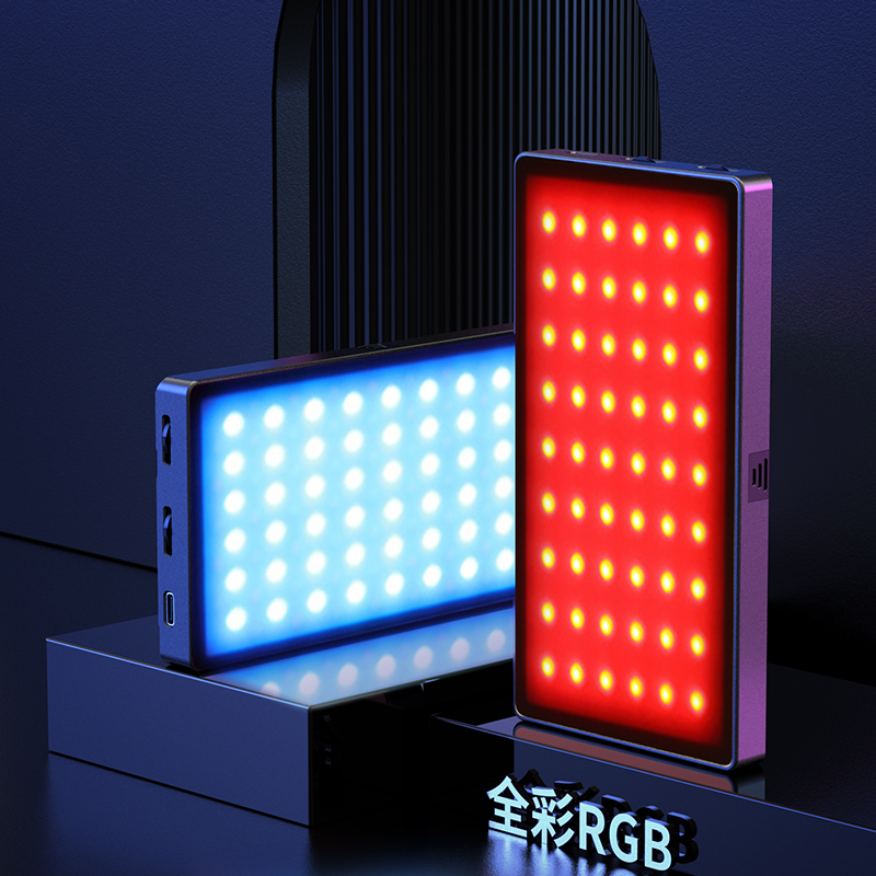 Camara Solais Bhidio LED so-ghiùlain RGB Light Photography Kit Seilg Stiùidio pòcaid Lìonadh Ìomhaigh sònraichte