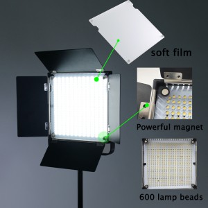 전문 사진 조명 장비 휴대용 LED 2색 채우기 조명