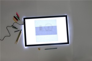 Cutie luminoasă cu tampoane de trasare acrilice cu LED alb, portabil, ultrasubțire, dimensiune A2