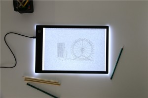 A4 LED Desegno Lumo-Skatolo Tabulo Spurilo Artista Lumo-kuseneto