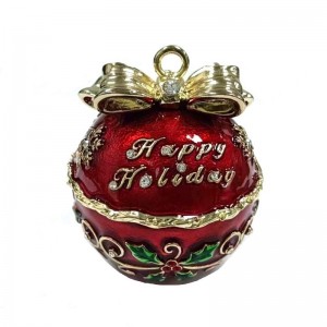 Caixa de xoias de metal Carta de decoración do fogar Artesanía metálica de estilo europeo pequena caixa de agasallo