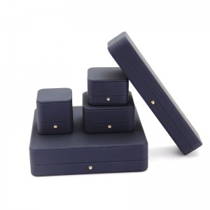 Round Angle Luxury box Pu leather Jewelry Packing Gift Box