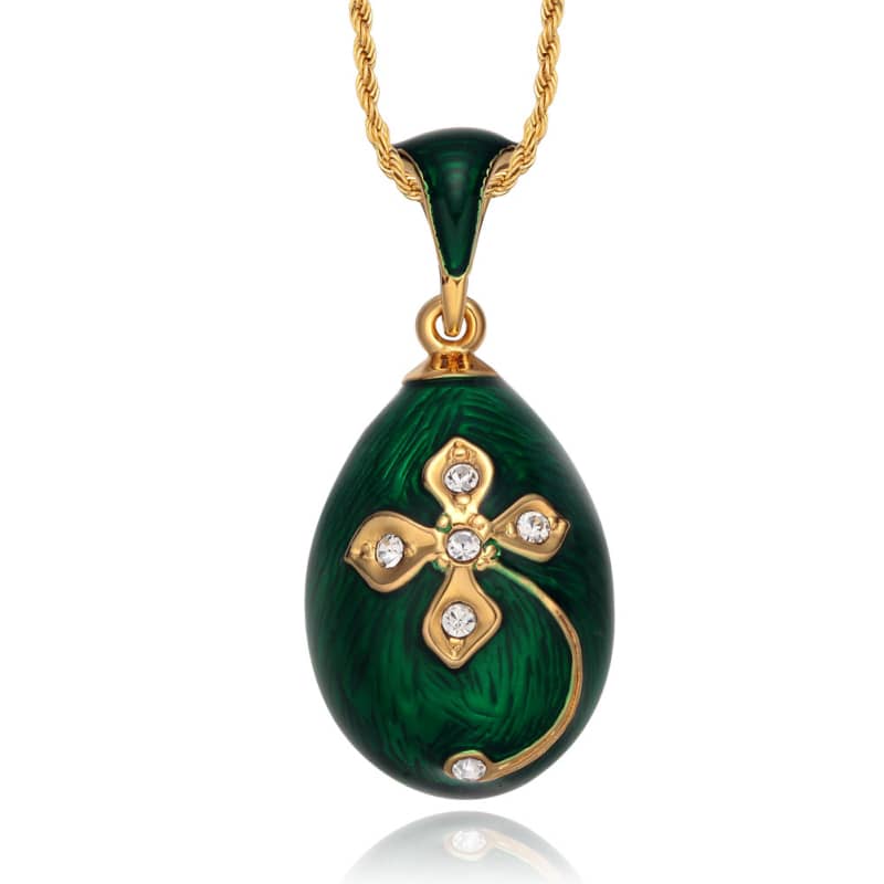 Faberge bajd pendent necklace enamel Faberge bajd pendent, Lvant tal-bajd pendent charms