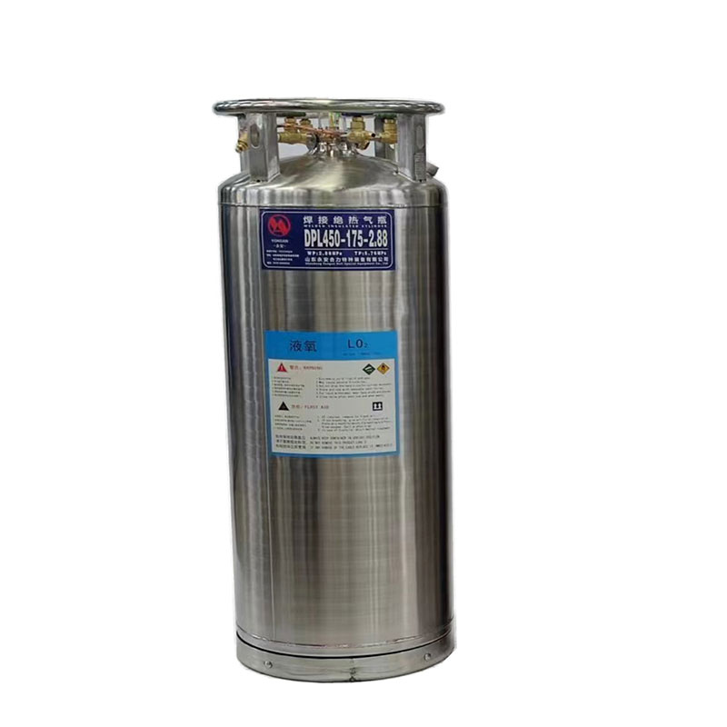 175L 2.88mm Cryogenic Liquefied Gas Cylinder nitrogen dewar liquid nitrogen cryogenic tank