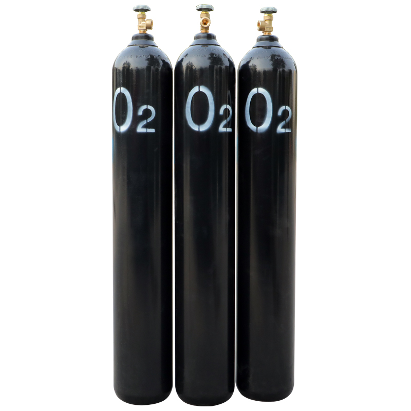 47L50L200Bar Fabriek lage kosten hoge druk helium cilinder O2 stikstof gas cilinder ballon zuurstof gas cilinders met klep
