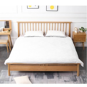 シンプルなウィンザーベッド 無垢材の寝室用ベッド プリンセスベッド#0114