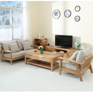 Living Room Solid Wood Disassembly Sofa#0026