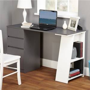Simple Living Como Modern Writing Desk with Storage 0362