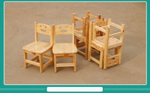 Kindergarten Preschool Furniture Day Care Center Stackable Solid Wood Chair Nursery School Classroom Kids Chair