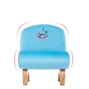 Gyerekszék tömörfa támlás szék kanapé szék háztartási babapad 0405