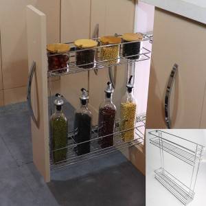 332 Series kitchen cabinet side mount wire basket pull out drawer