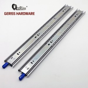 45mm Lock-In and Lock Out Full Extension Telescopic Ball Bearing Drawer Slide Rail