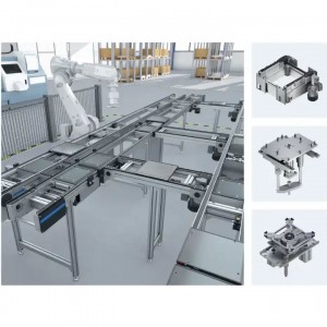Roller Chain Pallet Conveyor System Unit Dual Drive