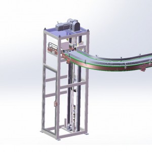Elevador de transportadors verticals continus Transportadors verticals elevadors/Sistema de transportadors de transferència vertical contínua per a cartrons, bosses, palets