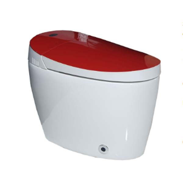 Smart wc golvpanna toalett med automatisk spolfunktion keramiska amerikanska stå elektroniska bidéer smarta toaletter