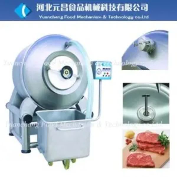 Stroj za kuhanje mesa s vakuumskim valjkom za meso
