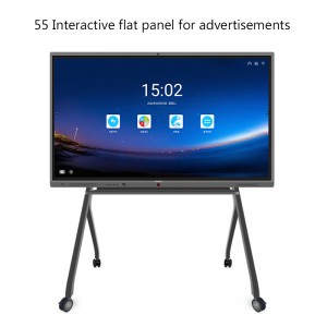 55-inci panel datar interaktif pikeun atikan