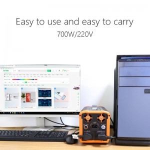 700W Portable Energy Panyimpenan Power Supply