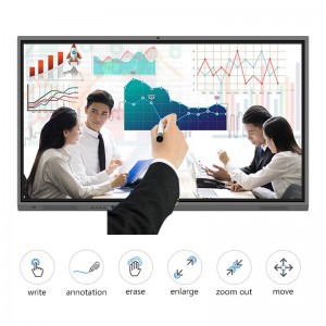 85-inci panel datar interaktif pikeun bisnis
