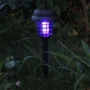 Lámpara solar antimosquitos LED UV impermeable para exteriores para xardín e interior