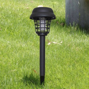 Solar Bug Zapper Outdoor Waterproof UV LED Solar Powered Mosquito Killer Lamp for Garden and Indoor