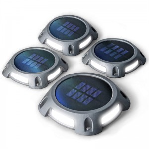Luces solares LED para cuberta Luces de calzada para exteriores resistentes á intemperie