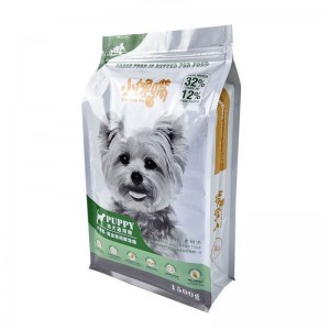 Bolsa de fundo plano de folha de alumínio de impressão personalizada fabricantes de sacos de alimentos para animais de estimação