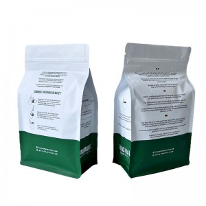 Sacos de chá de café com impressão personalizada com acabamento fosco, fabricantes de bolsas de fundo plano resseláveis
